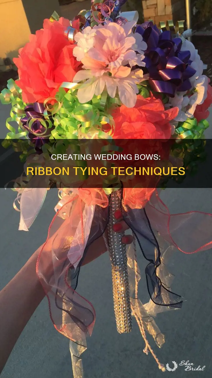 how to make a wedding bow out of ribbon