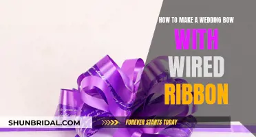 Creating Wedding Bows with Wired Ribbon: A Step-by-Step Guide