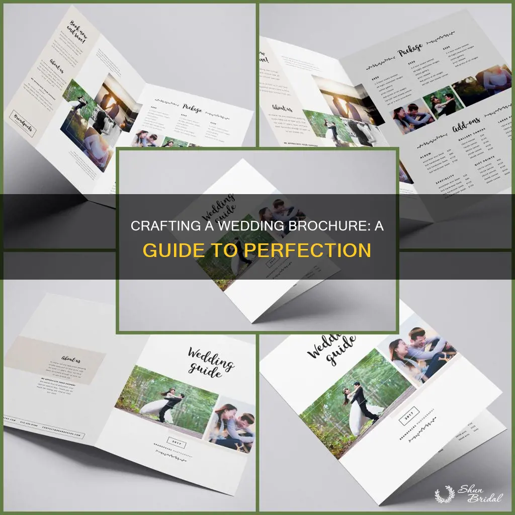 how to make a wedding brochure