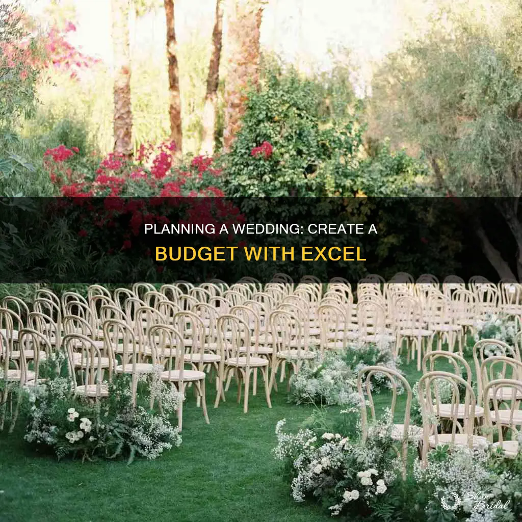 how to make a wedding budget on excel