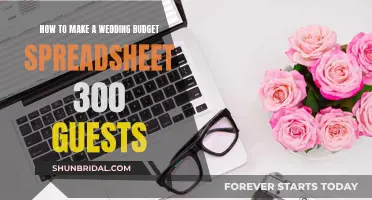 Planning a Wedding for 300? Try a Budget Spreadsheet