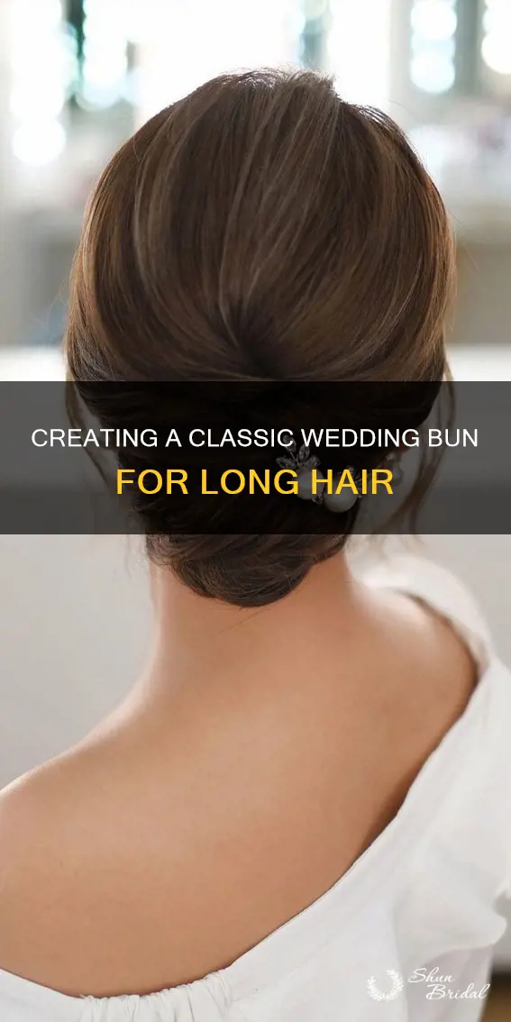 how to make a wedding bun for long hair