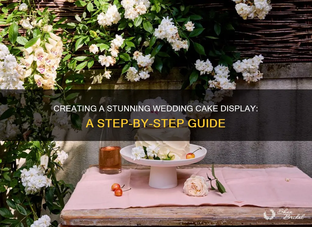 how to make a wedding cake display