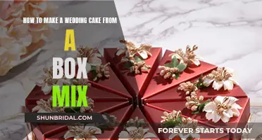 Creating a Wedding Cake Using Box Mixes