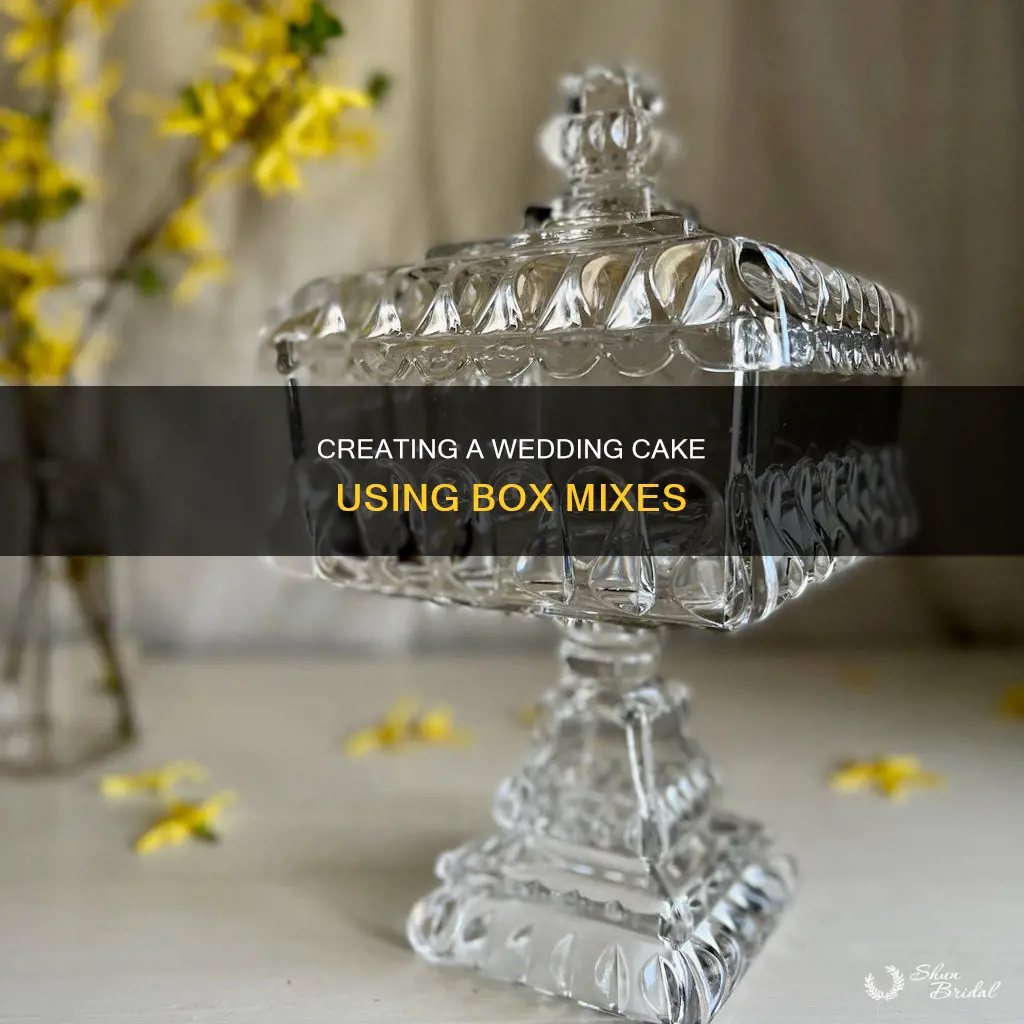 how to make a wedding cake from a box mix