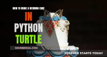 Creating a Wedding Cake with Python Turtle Graphics