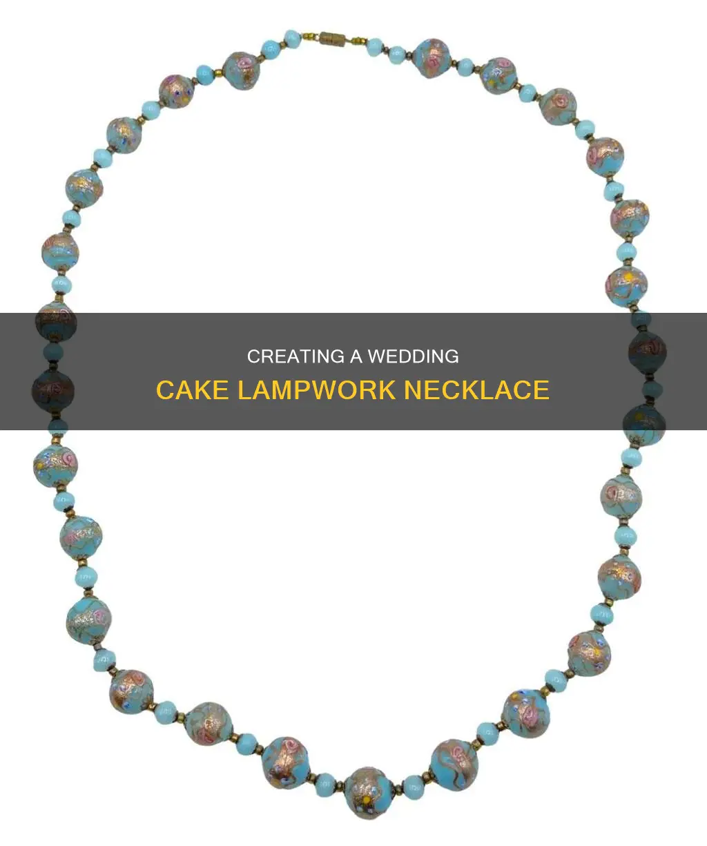 how to make a wedding cake lampwork necklace