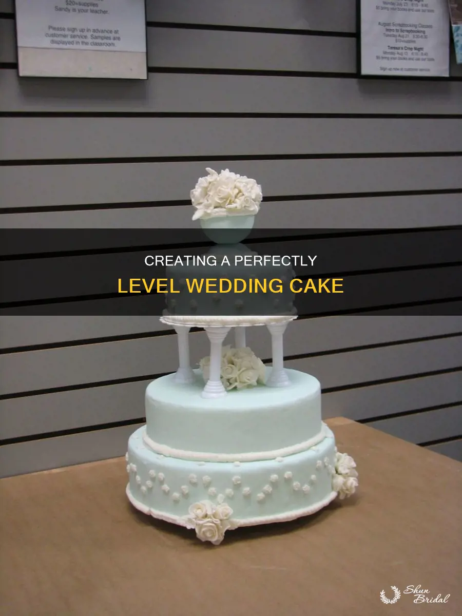 how to make a wedding cake level