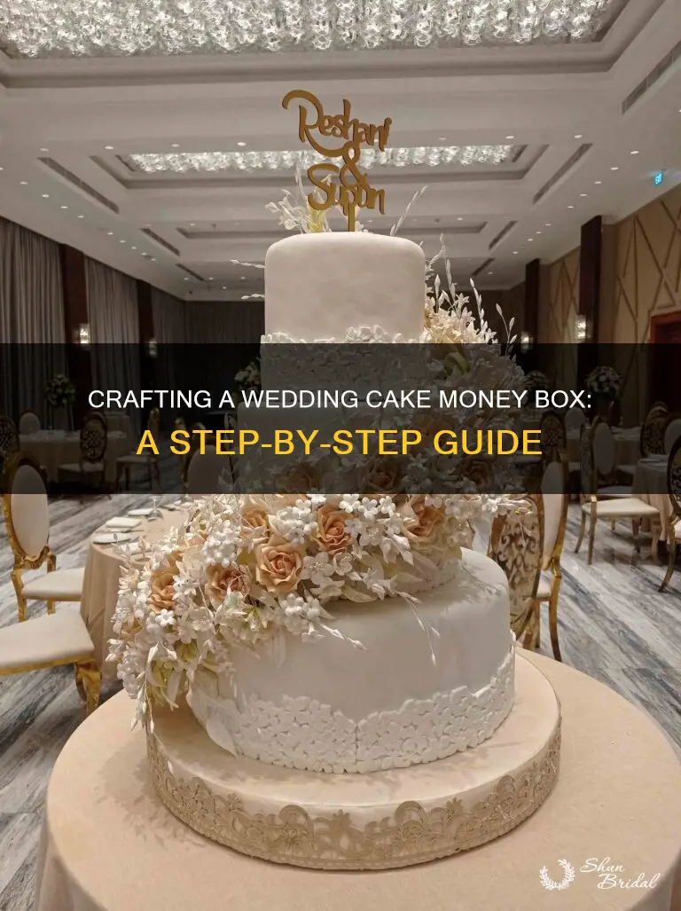 how to make a wedding cake money box