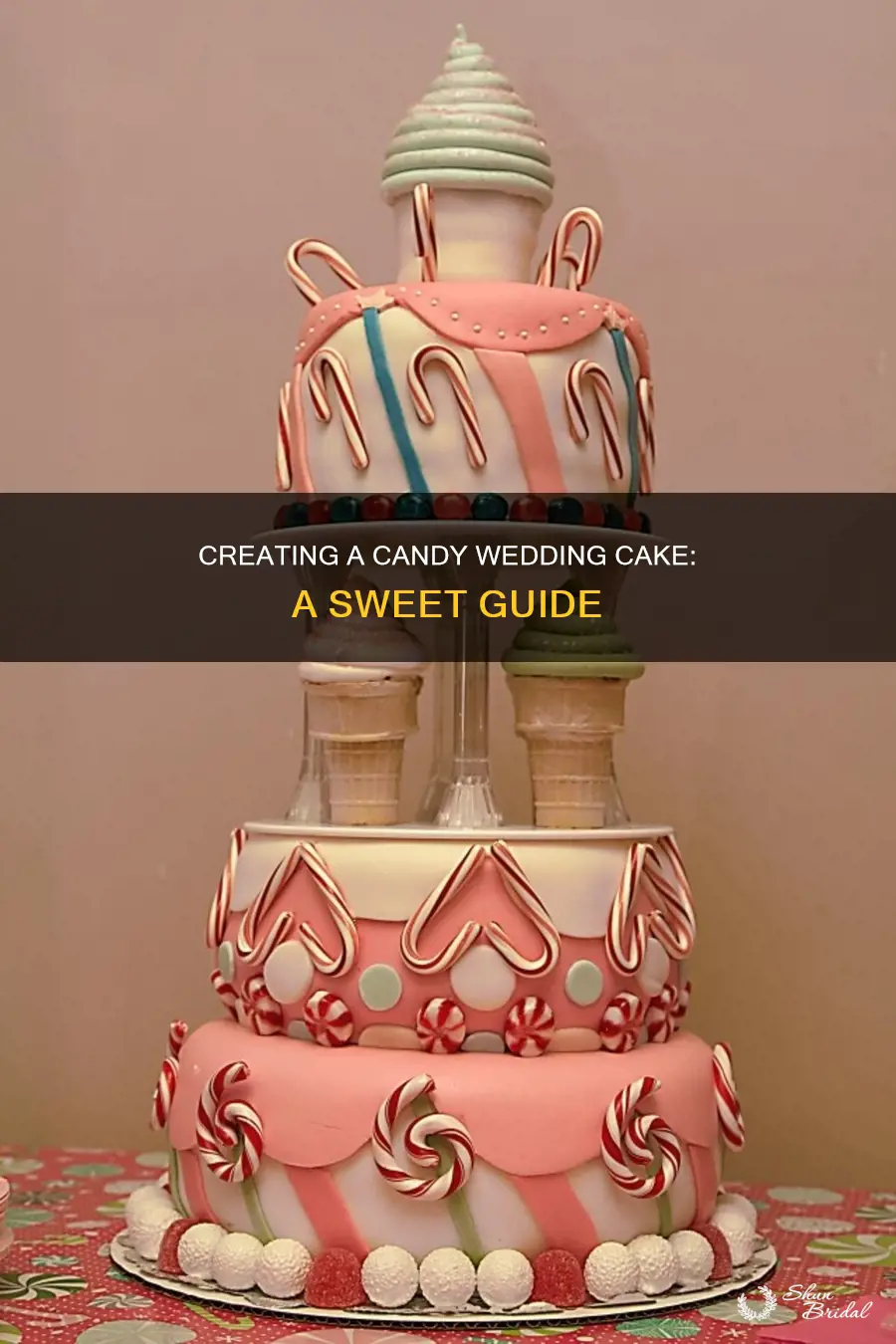 how to make a wedding cake out of candy