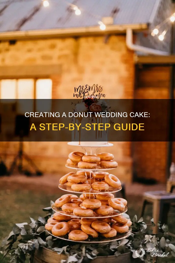 how to make a wedding cake out of donuts