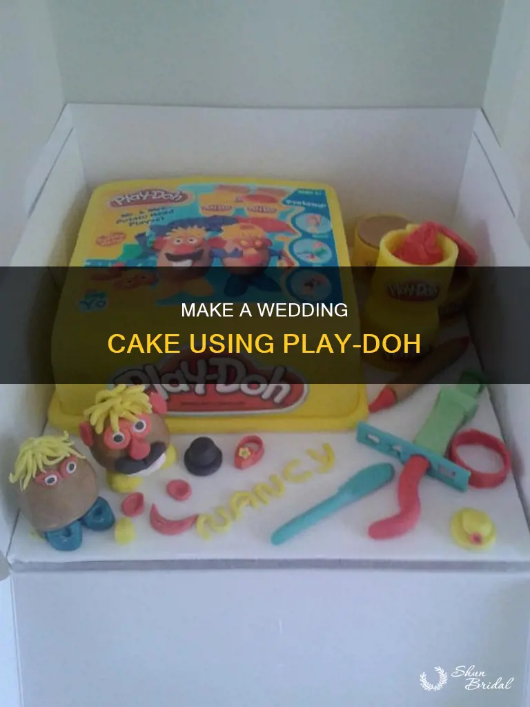 how to make a wedding cake out of play doh