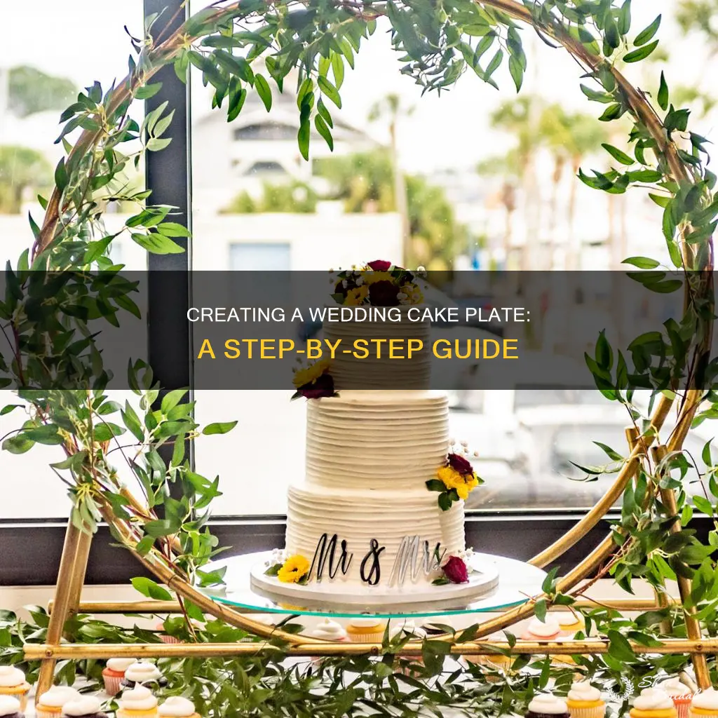 how to make a wedding cake plate