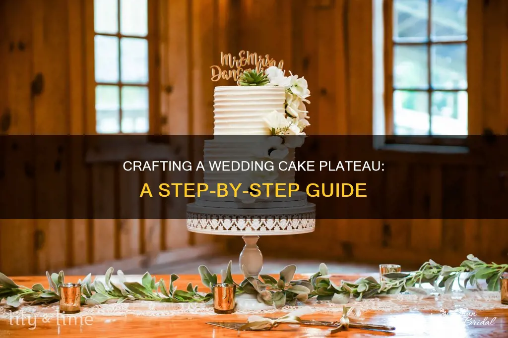 how to make a wedding cake plateau