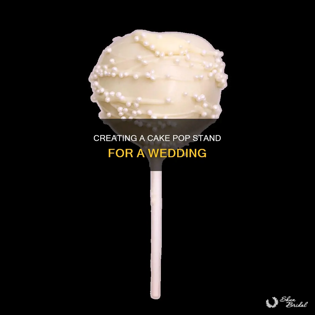 how to make a wedding cake pop stand