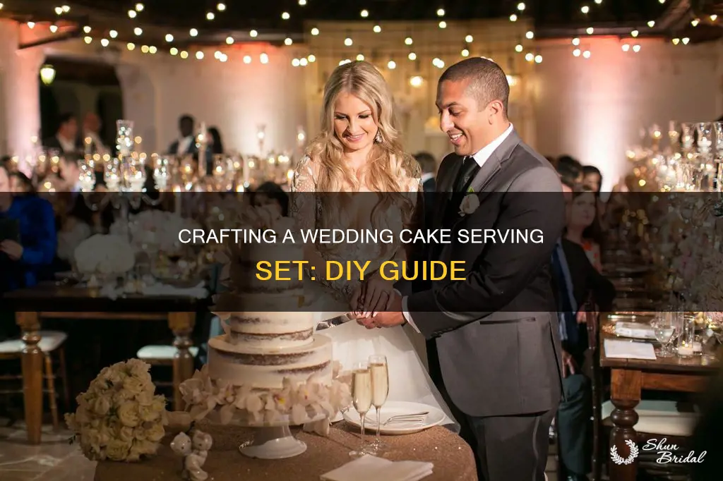 how to make a wedding cake serving set