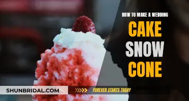 Create a Wedding Cake Snow Cone: A Step-by-Step Guide