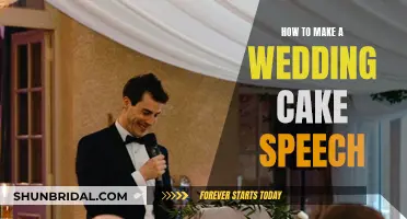 Crafting a Wedding Cake Speech: Guide to Success