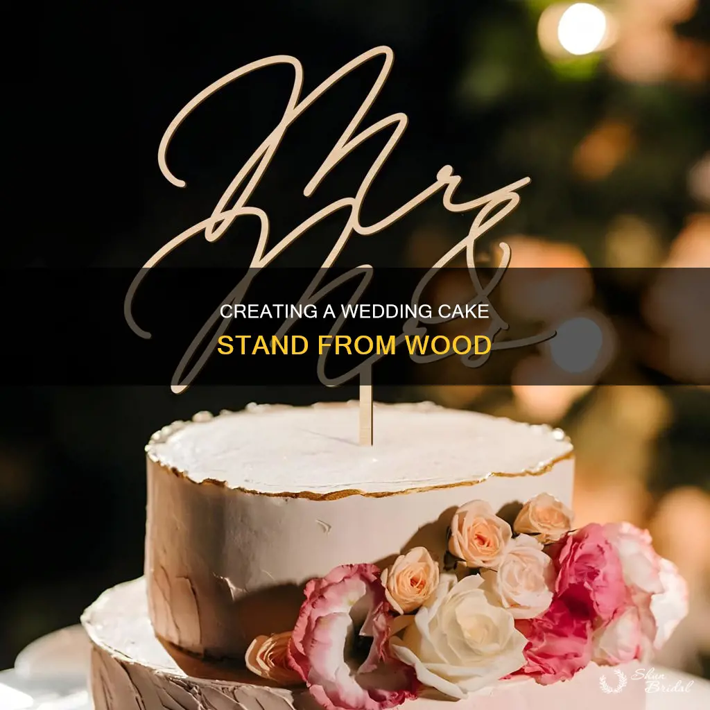 how to make a wedding cake stand out of wood