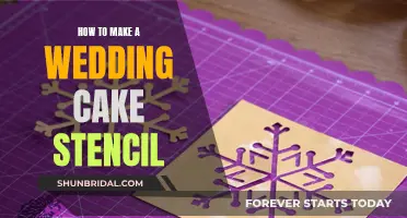 Creating a Stencil for Your Wedding Cake