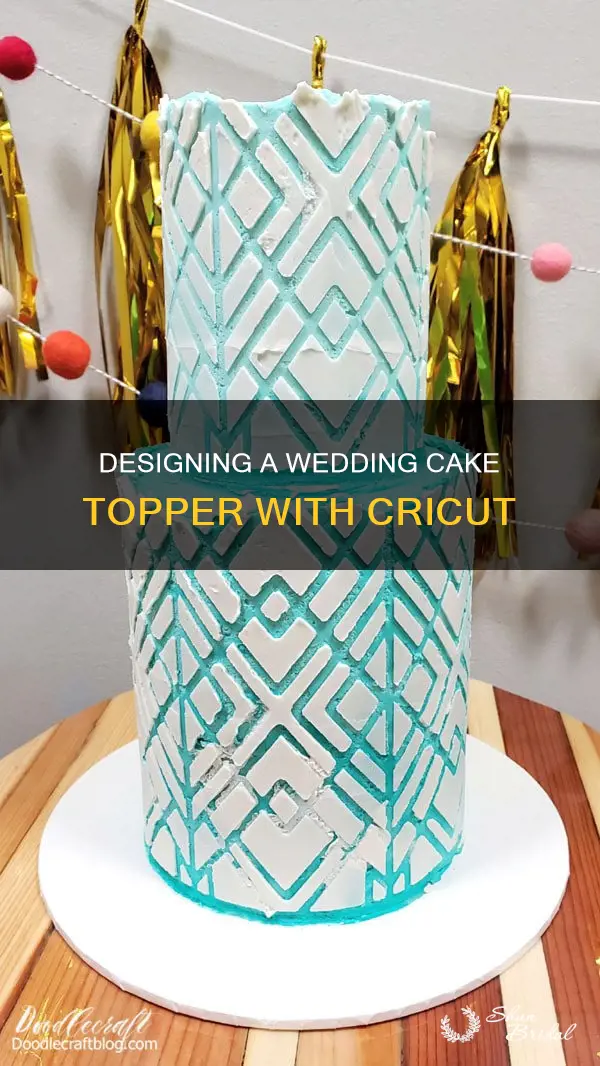 how to make a wedding cake topper with a cricut