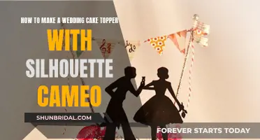 Designing a Wedding Cake Topper with a Silhouette Cameo