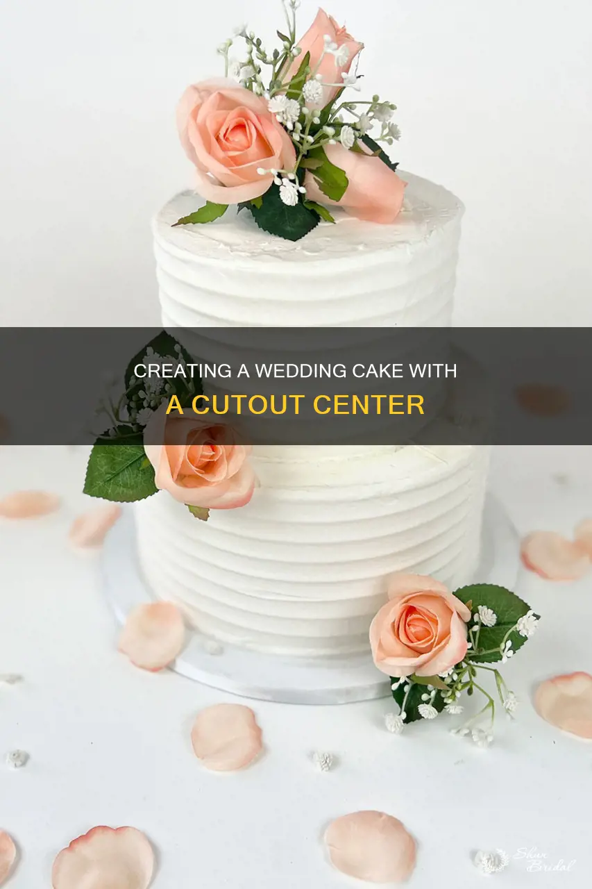 how to make a wedding cake with a cutout