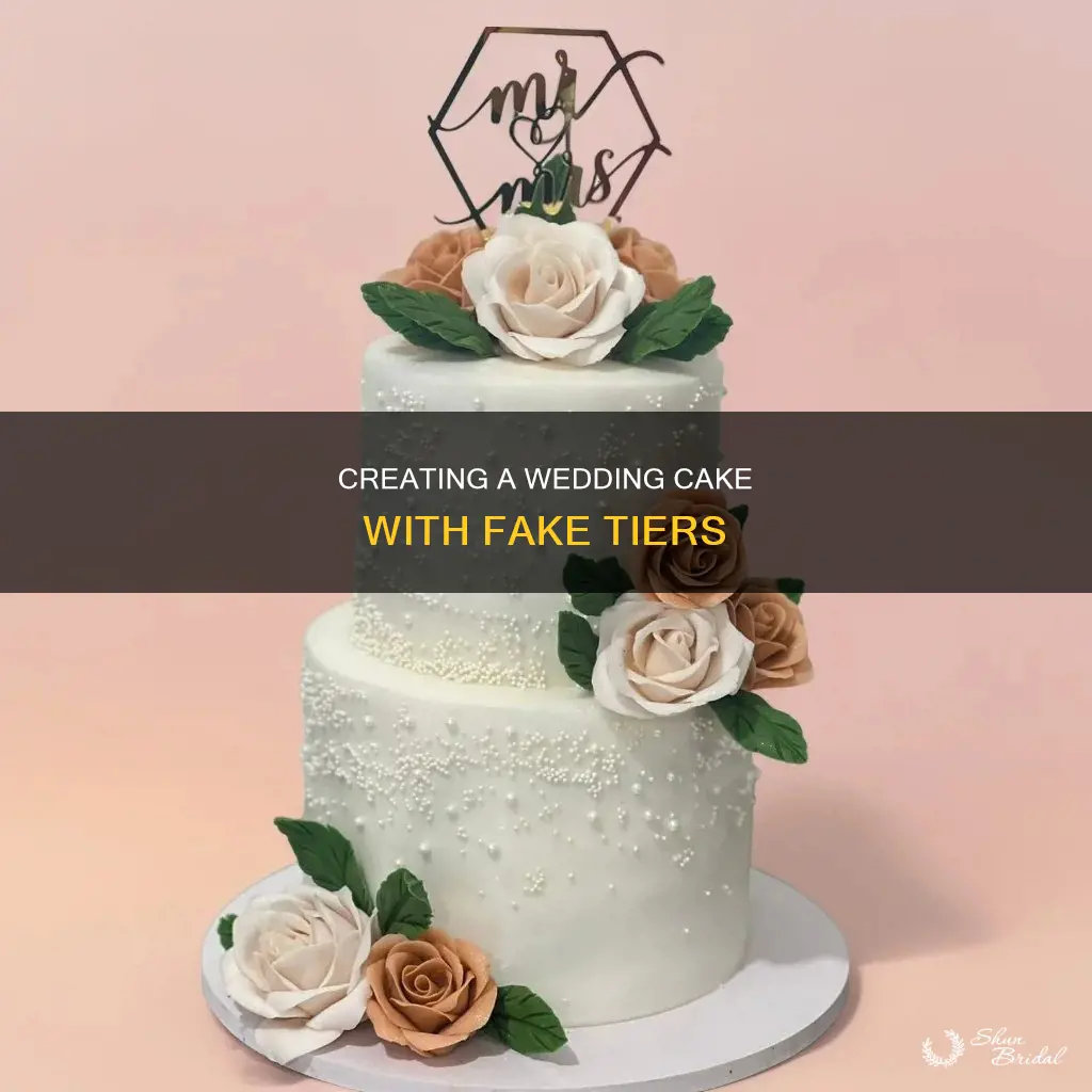 how to make a wedding cake with fake layers