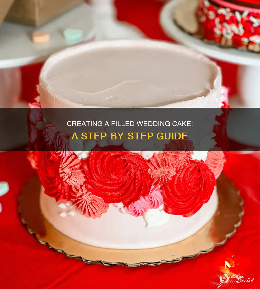 how to make a wedding cake with filling