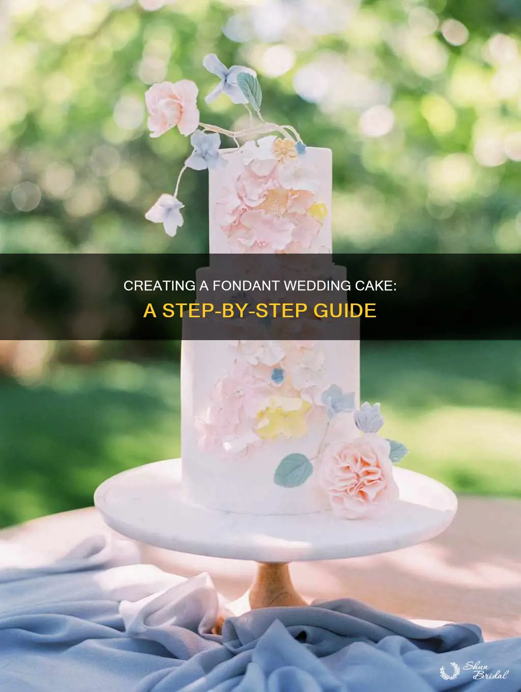 how to make a wedding cake with fondant icing