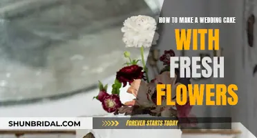 Creating a Wedding Cake Adorned with Fresh Flowers