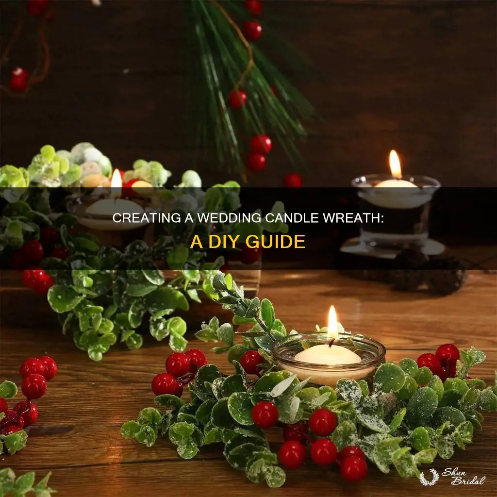 how to make a wedding candle wreath