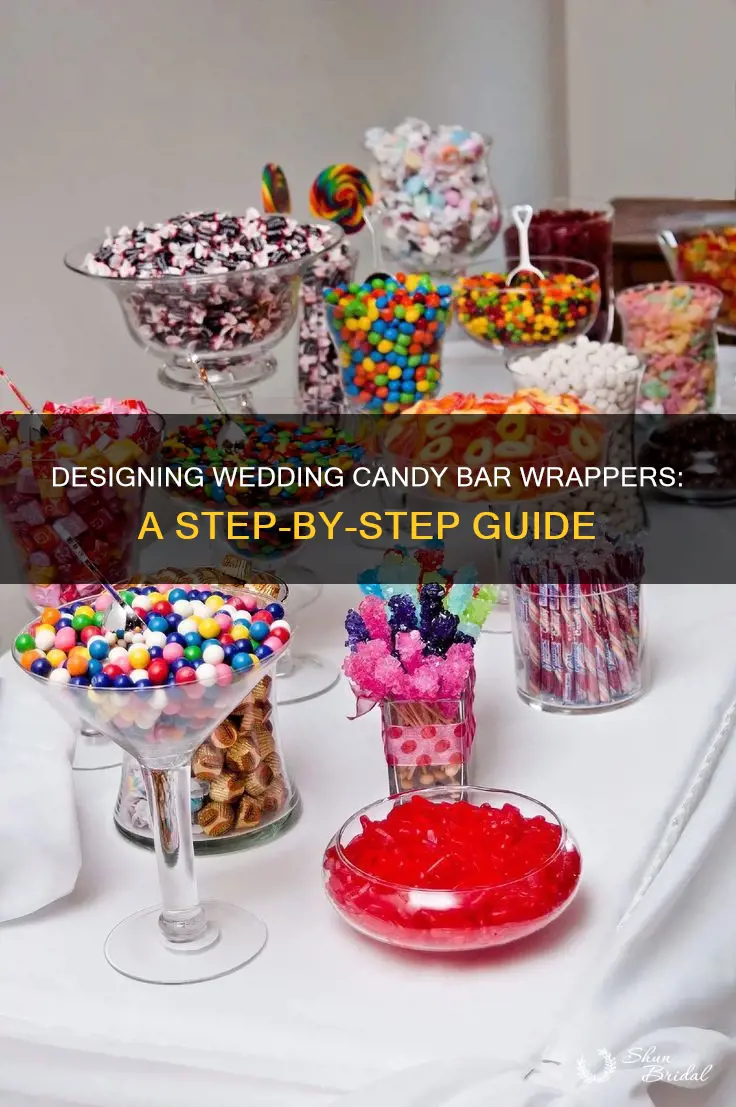 how to make a wedding candy bar wrapper