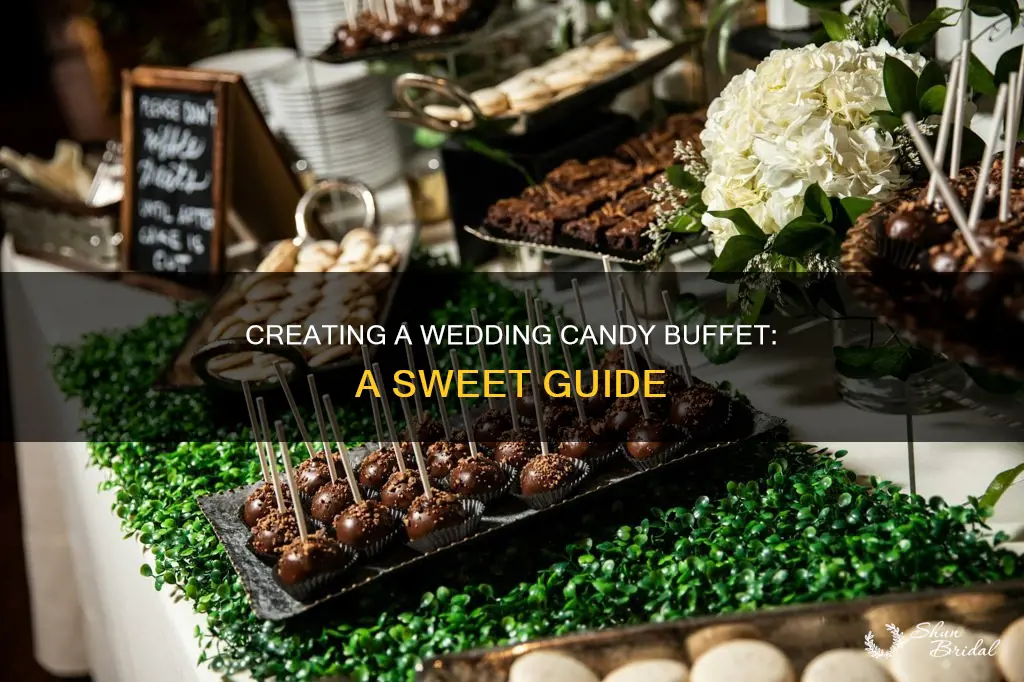 how to make a wedding candy buffet table