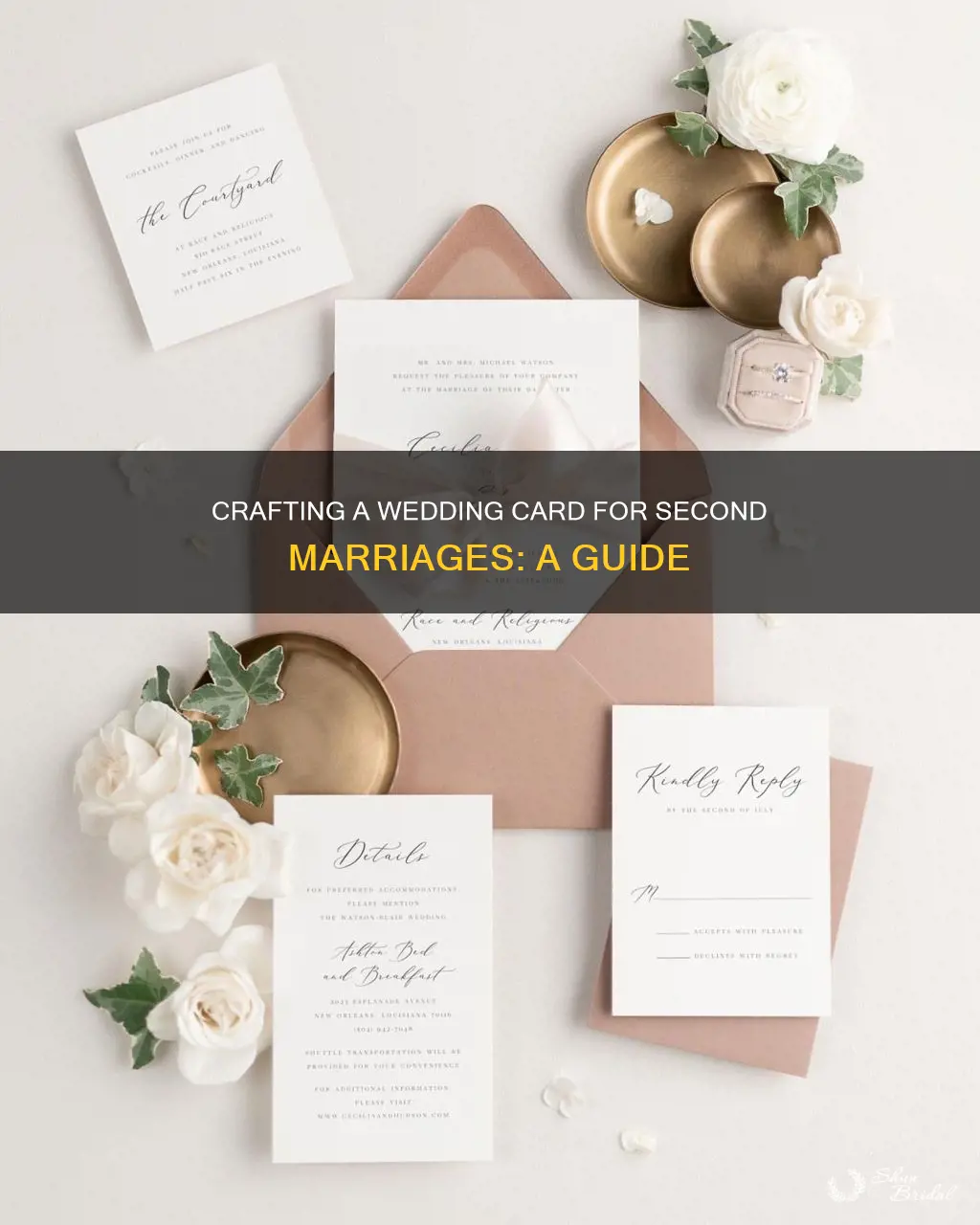 how to make a wedding card for 2nd marriage