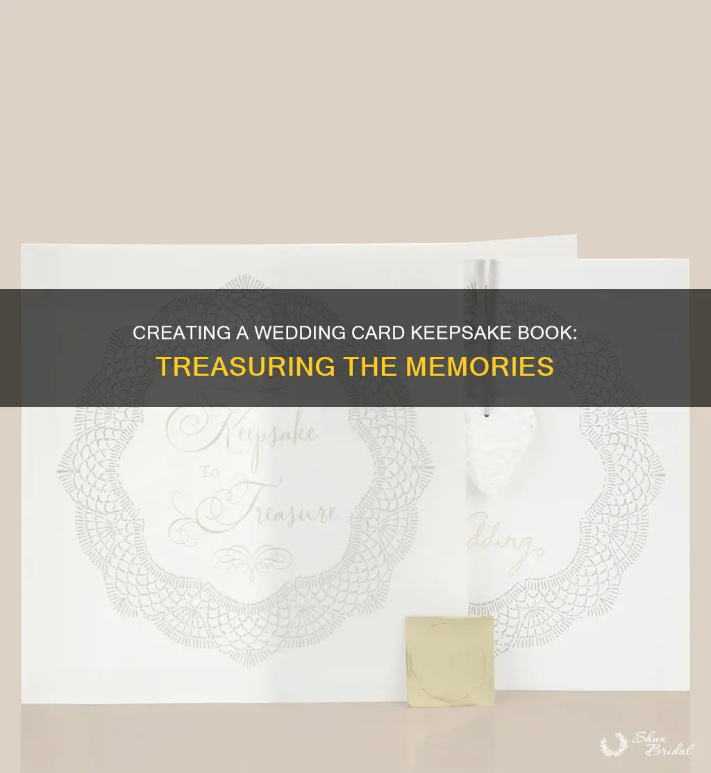 how to make a wedding card keepsake book