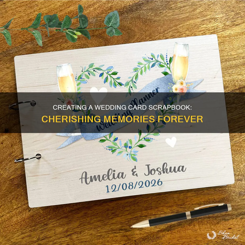 how to make a wedding card scrapbook