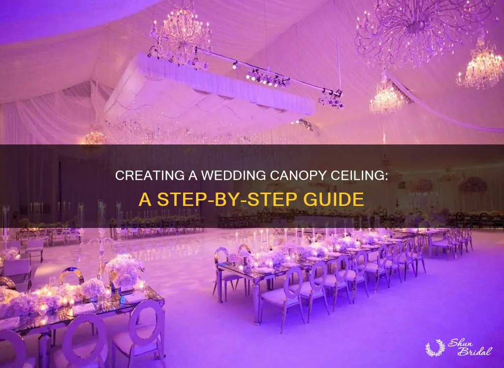 how to make a wedding ceiling canopy