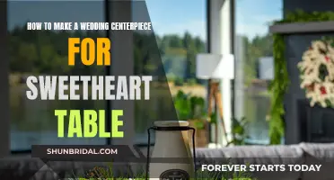 Sweetheart Table Centerpiece: DIY Guide for Your Wedding