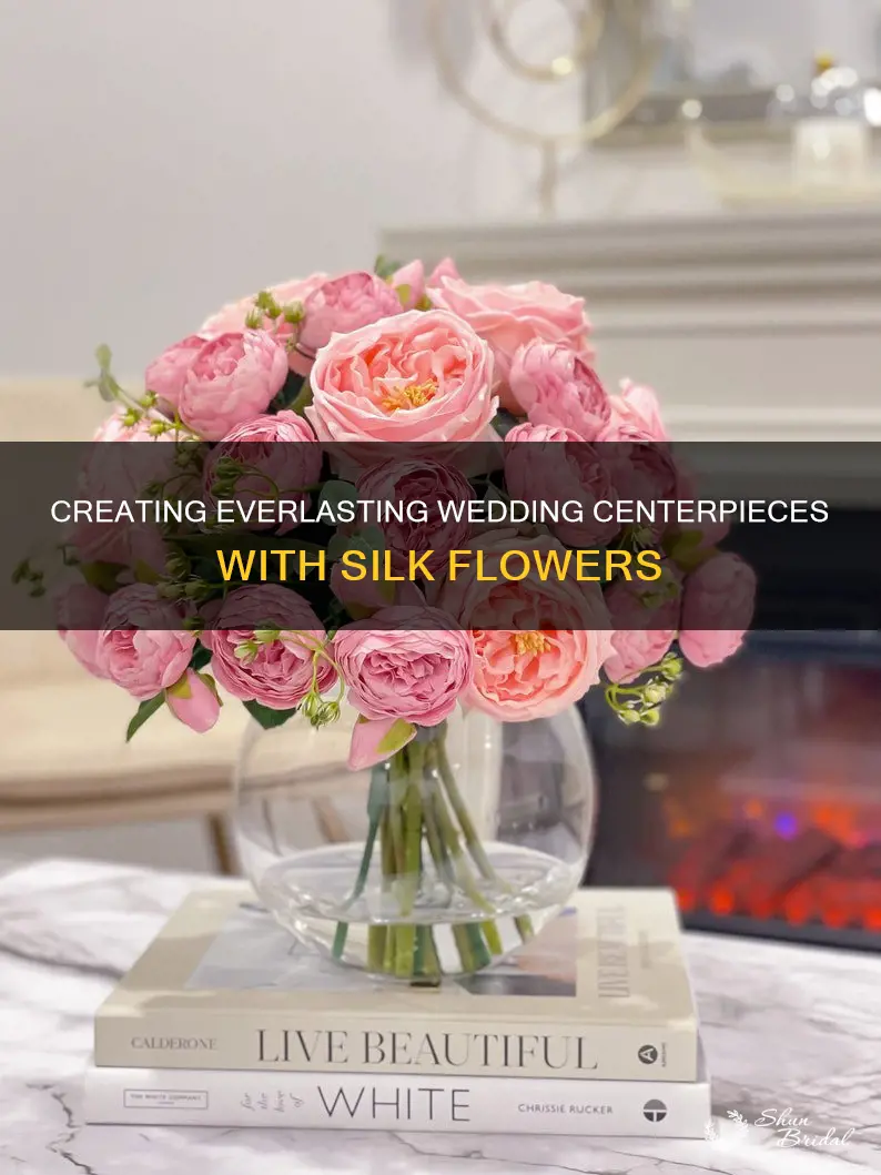 how to make a wedding centerpiece with silk flowers