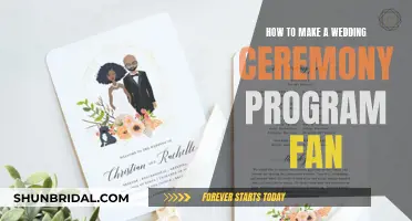 Creating Ceremony Fans: A Guide to Wedding Program Innovation