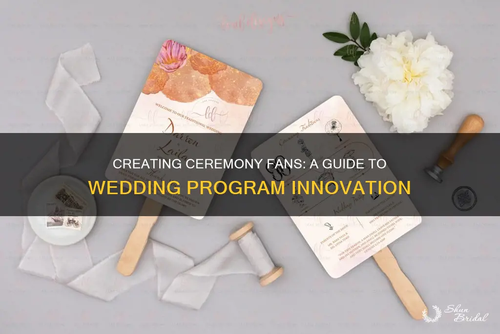 how to make a wedding ceremony program fan