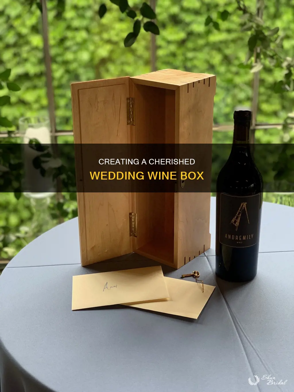 how to make a wedding ceremony wine box