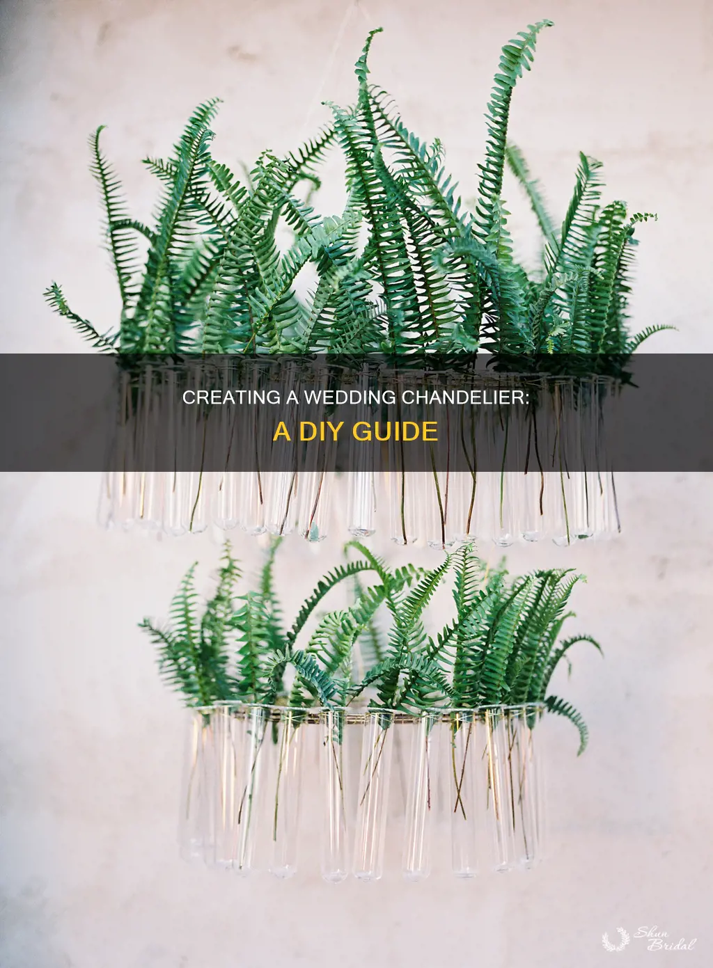 how to make a wedding chandelier