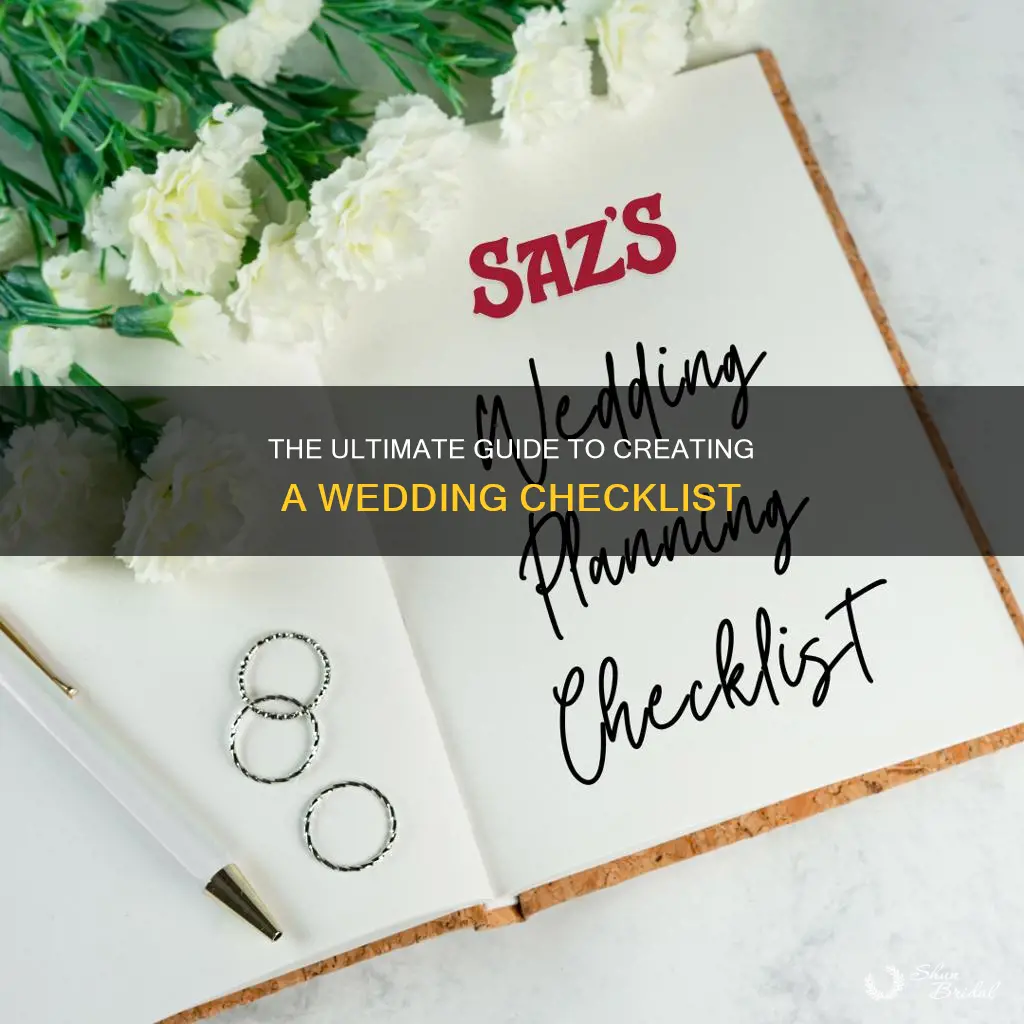 how to make a wedding checklist