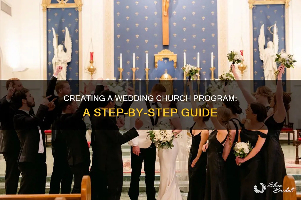 how to make a wedding church program