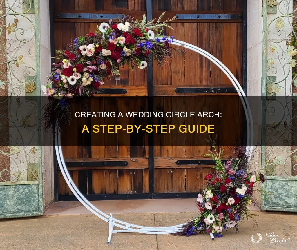 how to make a wedding circle arch