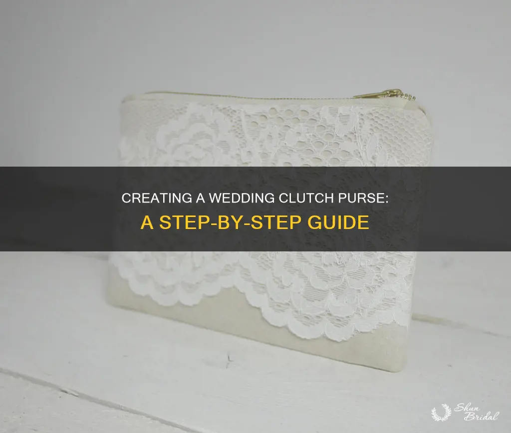 how to make a wedding clutch purse