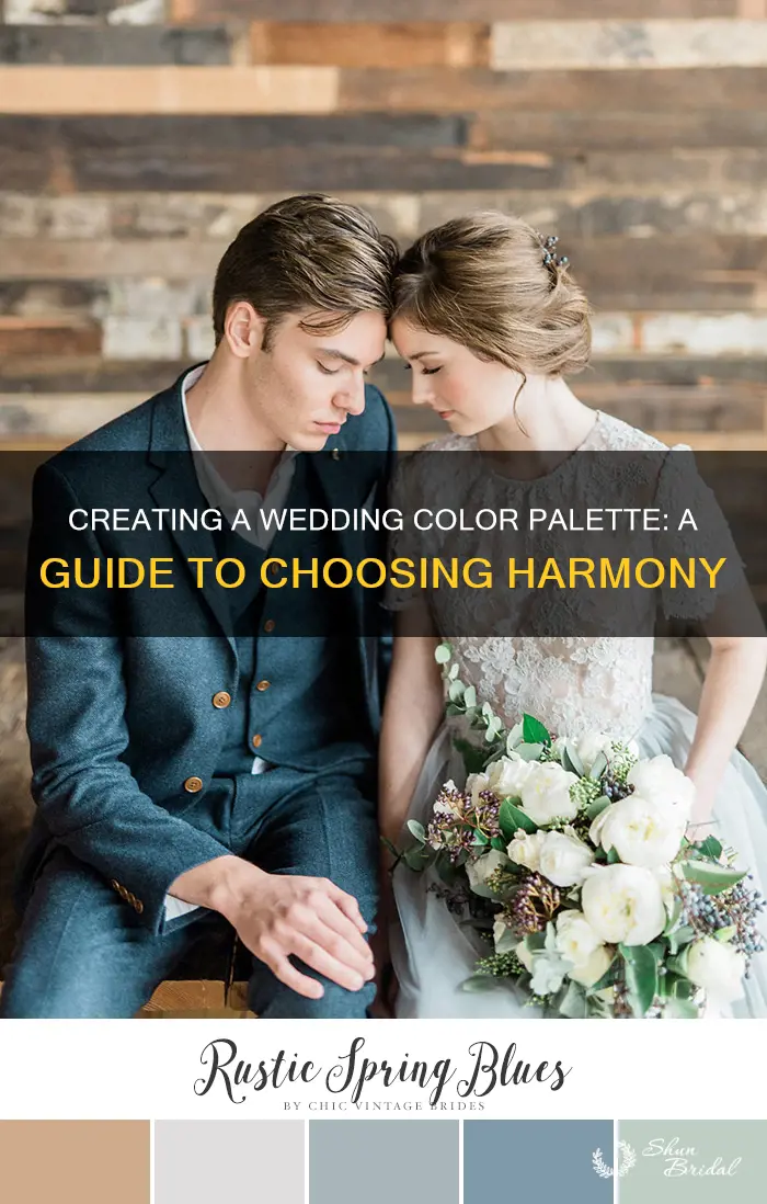 how to make a wedding color palette