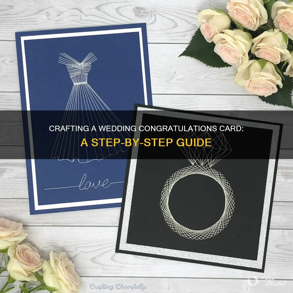 how to make a wedding congratulations card